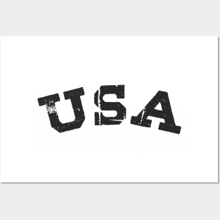 Retro USA Comfort Black Posters and Art